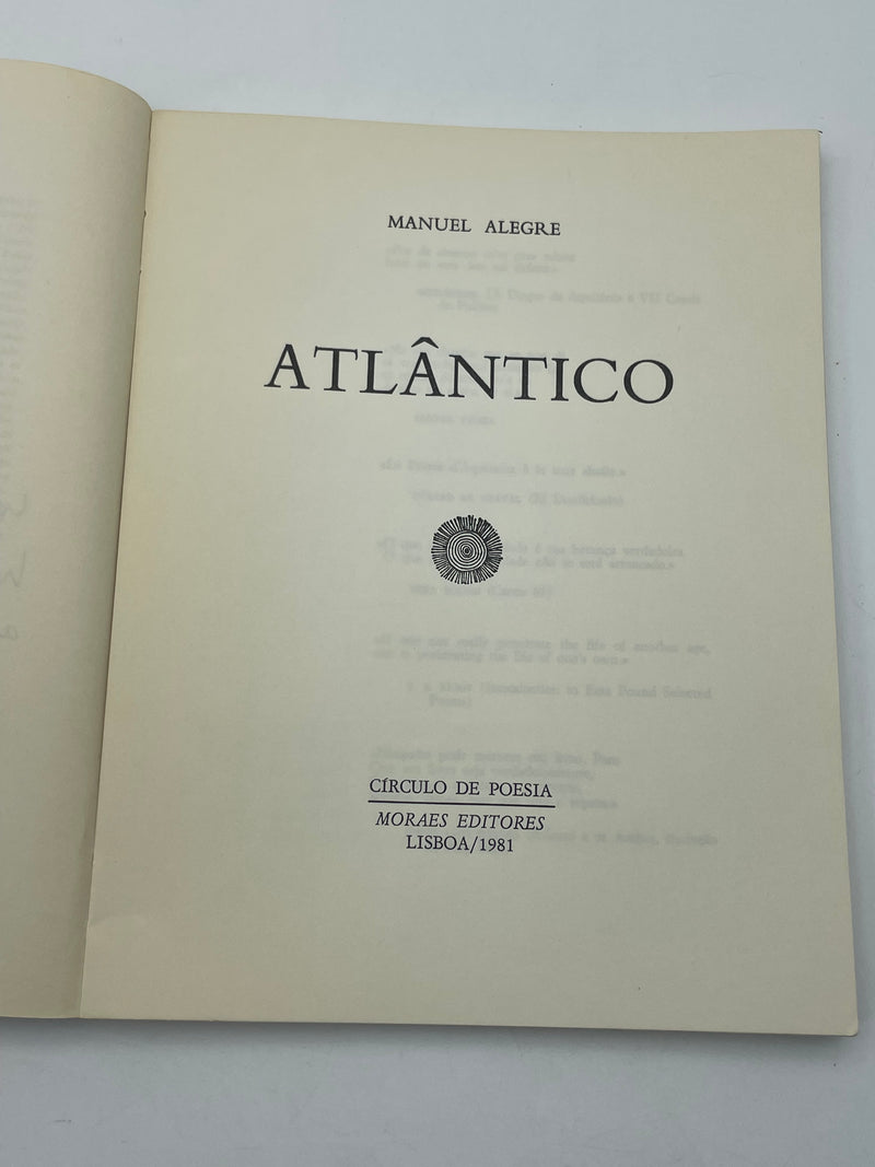 Atlântico [Livro Com Dedicatória de Autor]
