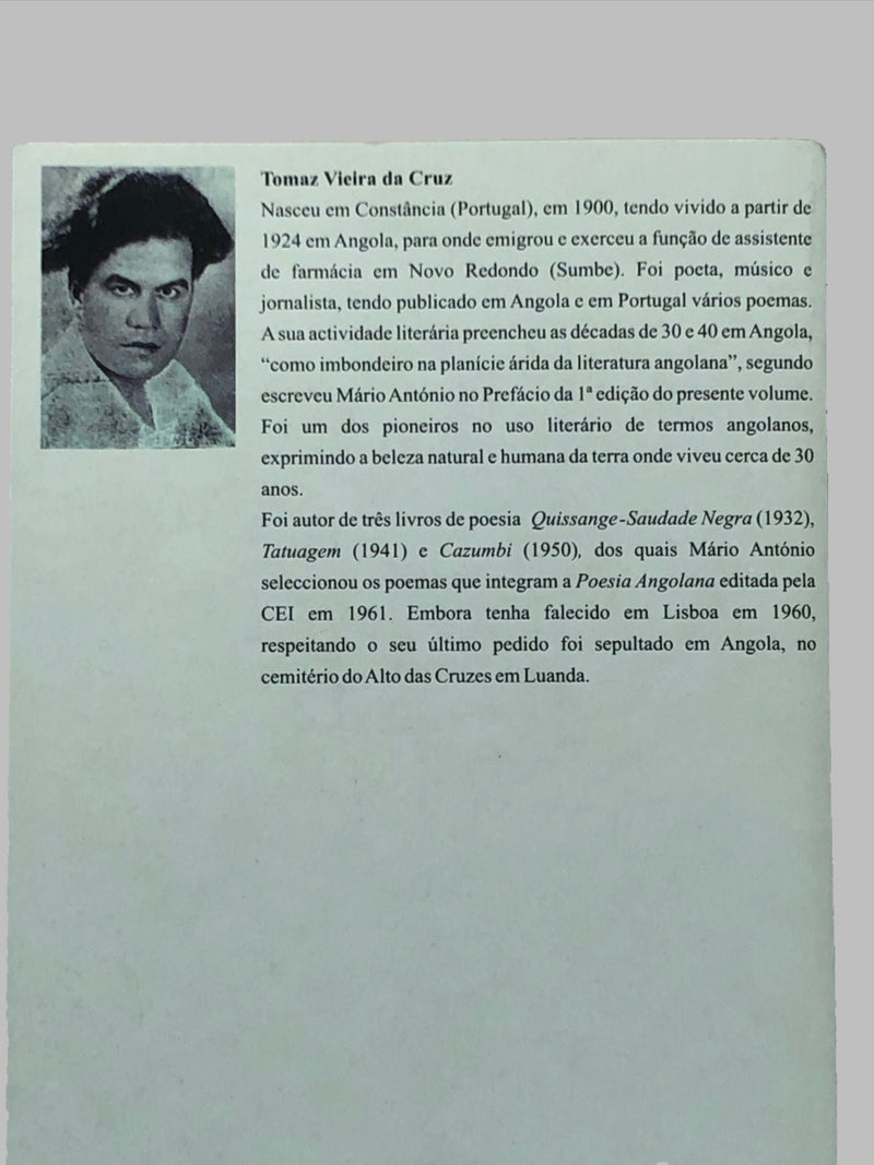 Poesia Angolana de Tomaz Vieira da Cruz