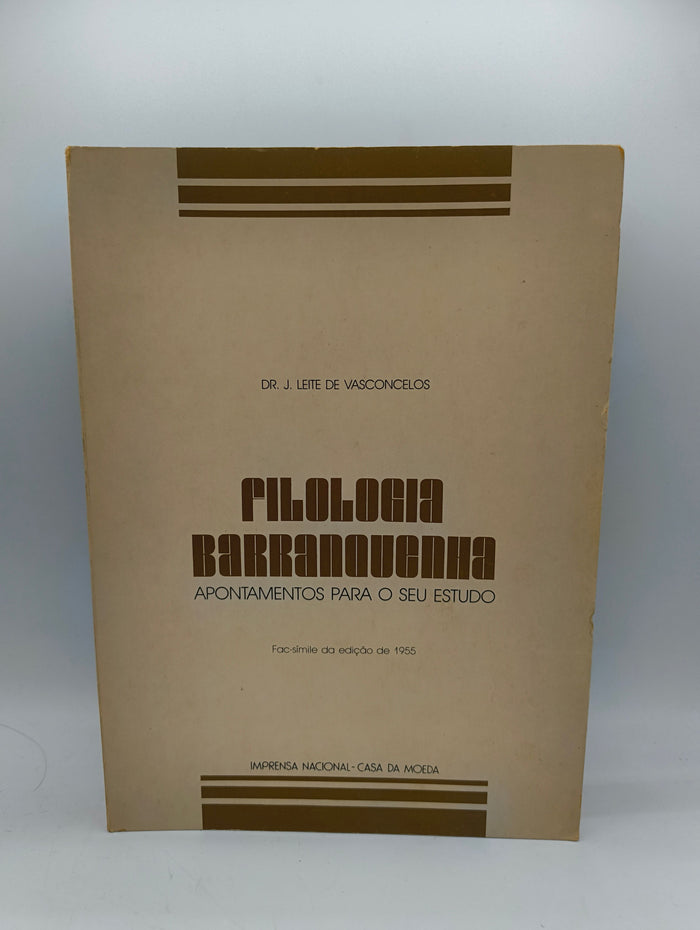 Filologia Barranquenha: Apontamentos para o seu Estudo