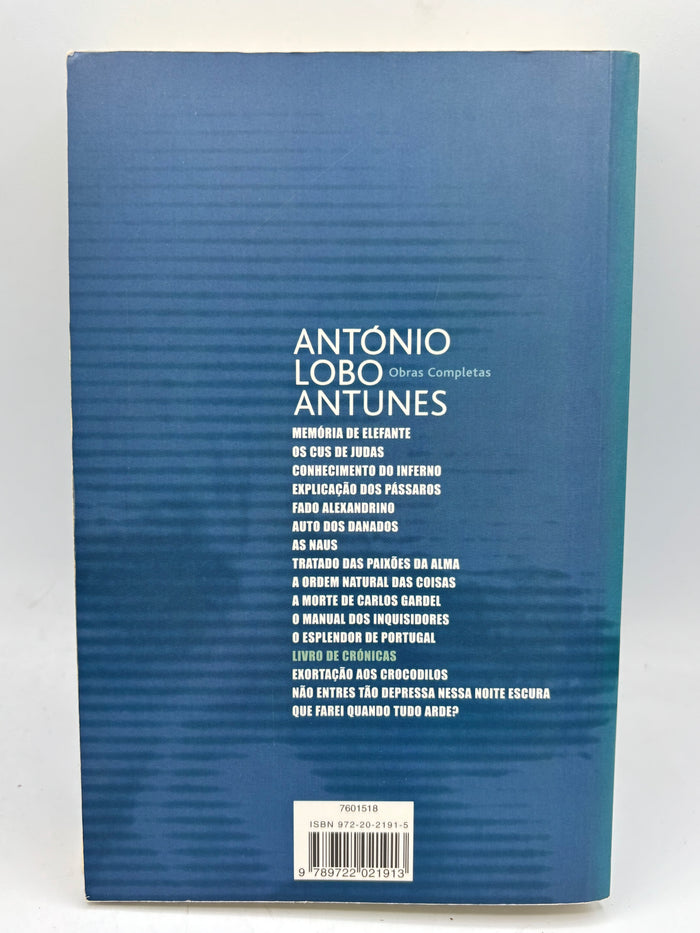 Livro de Crónicas de António Lobo Antunes