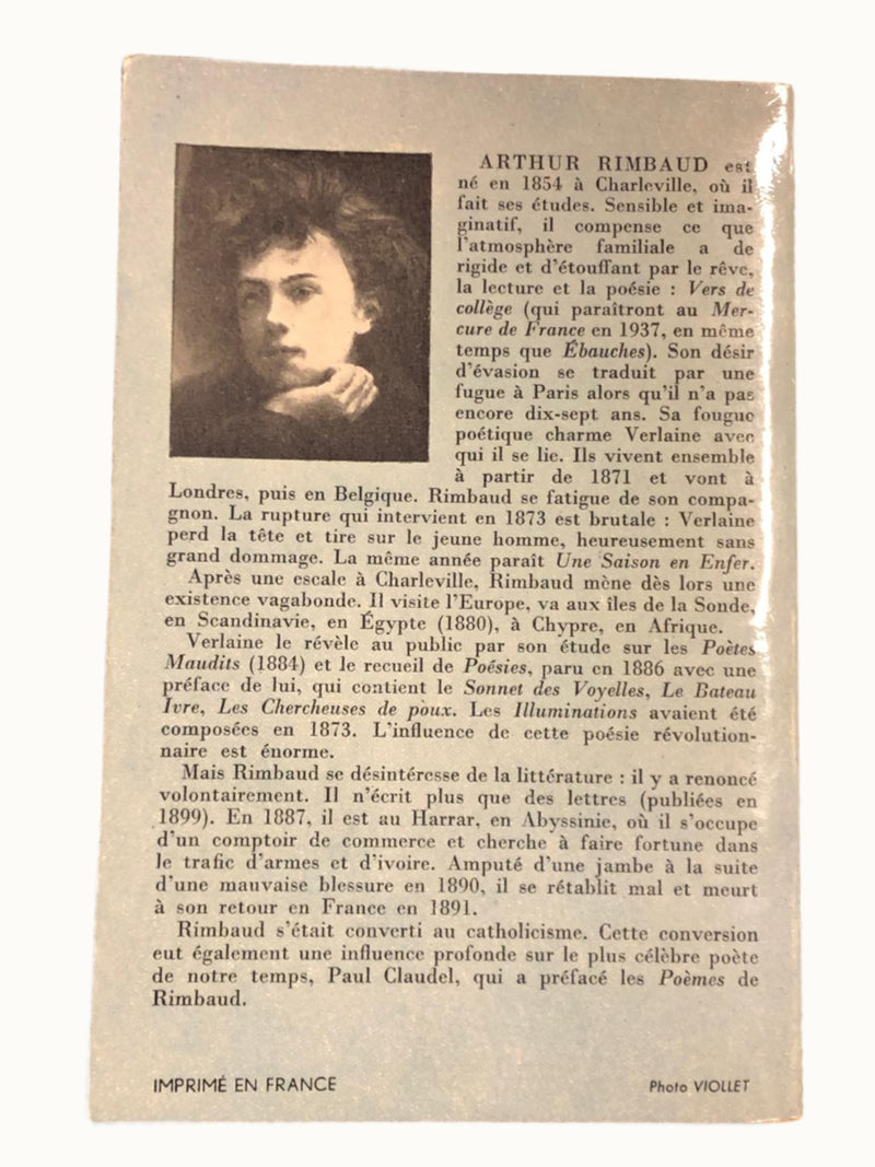 Poésies complètes de Arthur Rimbaud