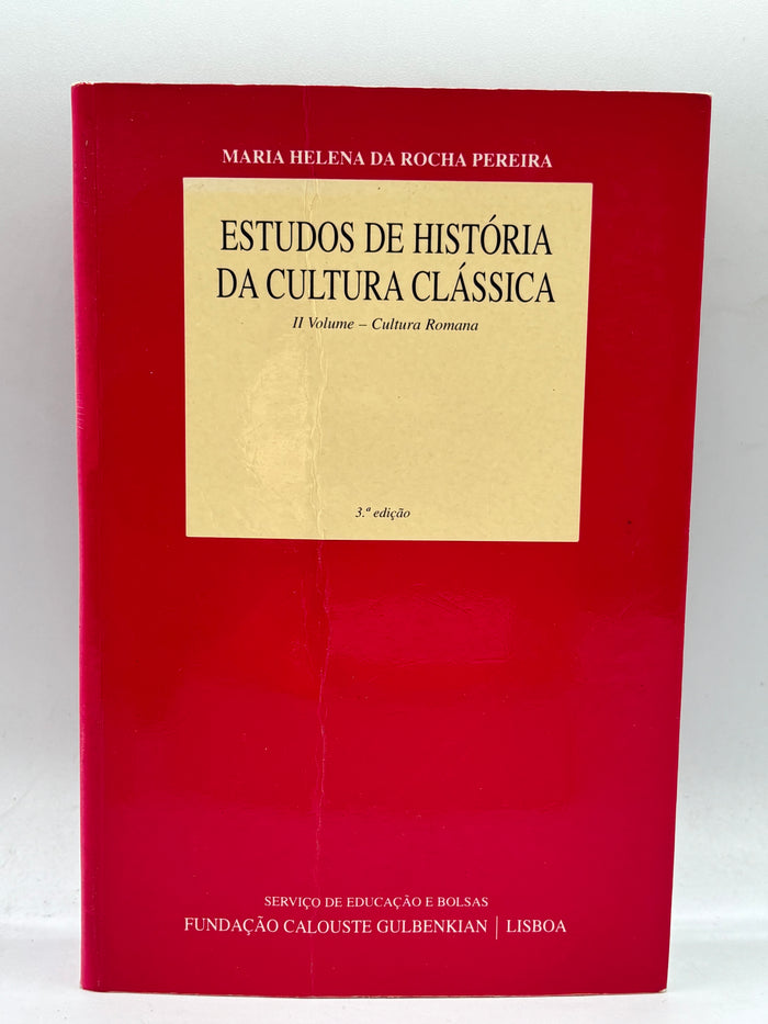 Estudos de História da Cultura Clássica II Volume