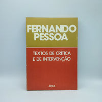 Textos de Crítica e Intervenção de Fernando Pessoa - Stuff Out