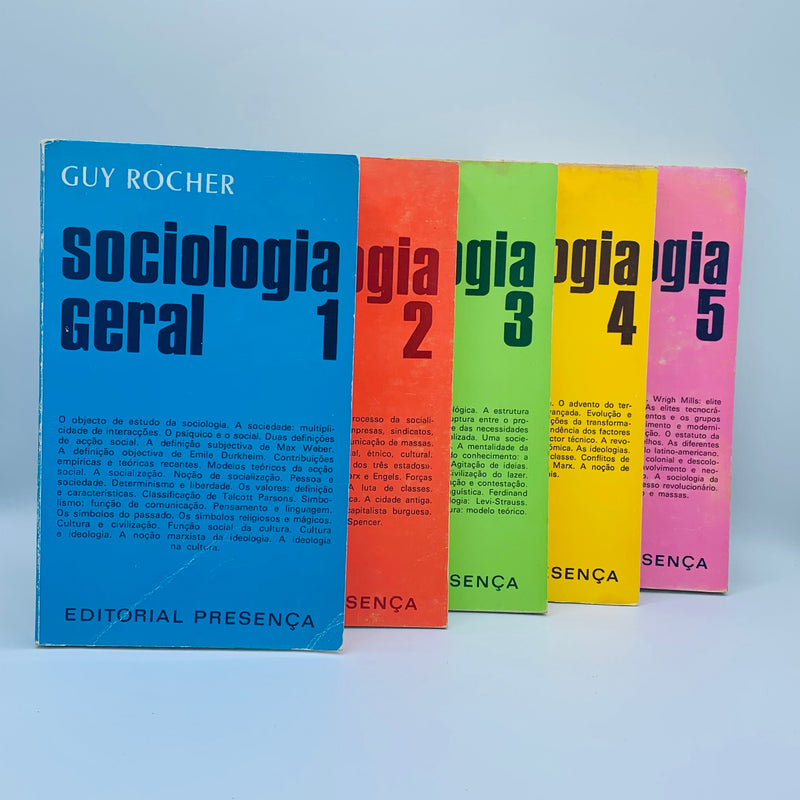 Sociologia Geral - 5 Volumes - Stuff Out